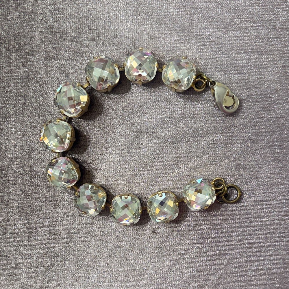 Elegant Silver Crystal Bracelet